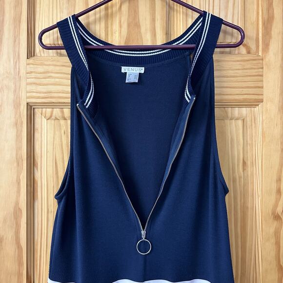 EUC, Venus Women’s Sz Lg Full Length 1/4 Zip Up Romper w/2 Deep Pockets, V569 - Picture 2 of 13